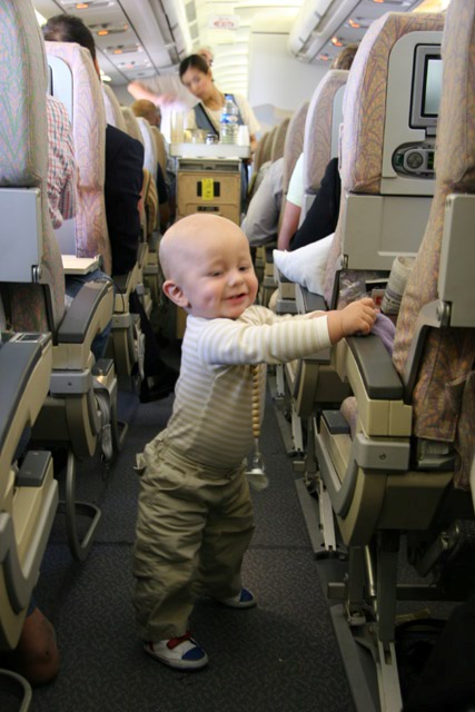 In flight